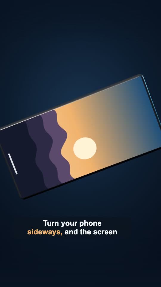 Frame from “How Your Phone Knows When You Rotate It”, made with MotionKit